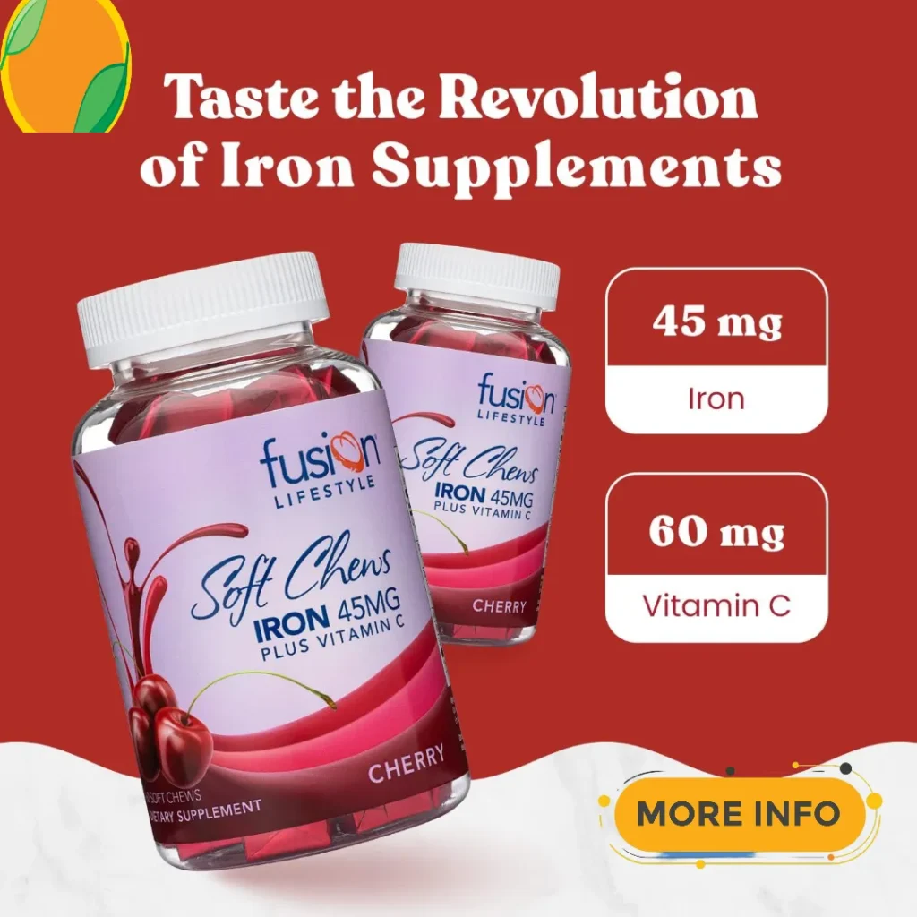 Fusion Lifestyle Chewable Iron Supplement